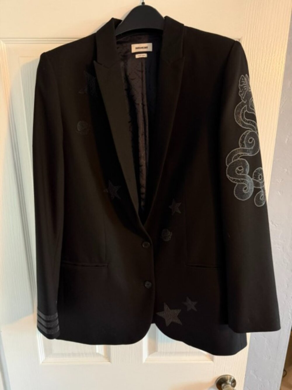 Zadig & Voltaire Viva Bis Studded Blazer FR 40